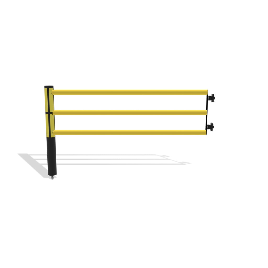 Klapdeur voor veiligheidshek ‘Delta‘, hxb 1.200 x 2.000 mm, met wiel Productafbeelding nr. 5: Klapdeur voor veiligheidshek ‘Delta‘, hxb 1.200 x 2.000 mm, met wiel