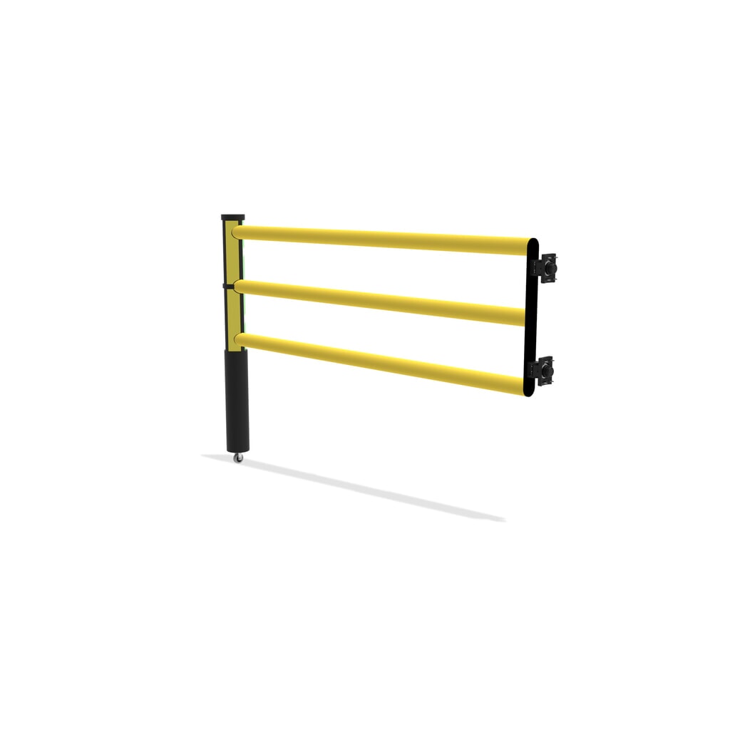 Klapdeur voor veiligheidshek ‘Delta‘, hxb 1.200 x 1.750 mm, met wiel Productafbeelding nr. 6: Klapdeur voor veiligheidshek ‘Delta‘, hxb 1.200 x 1.750 mm, met wiel