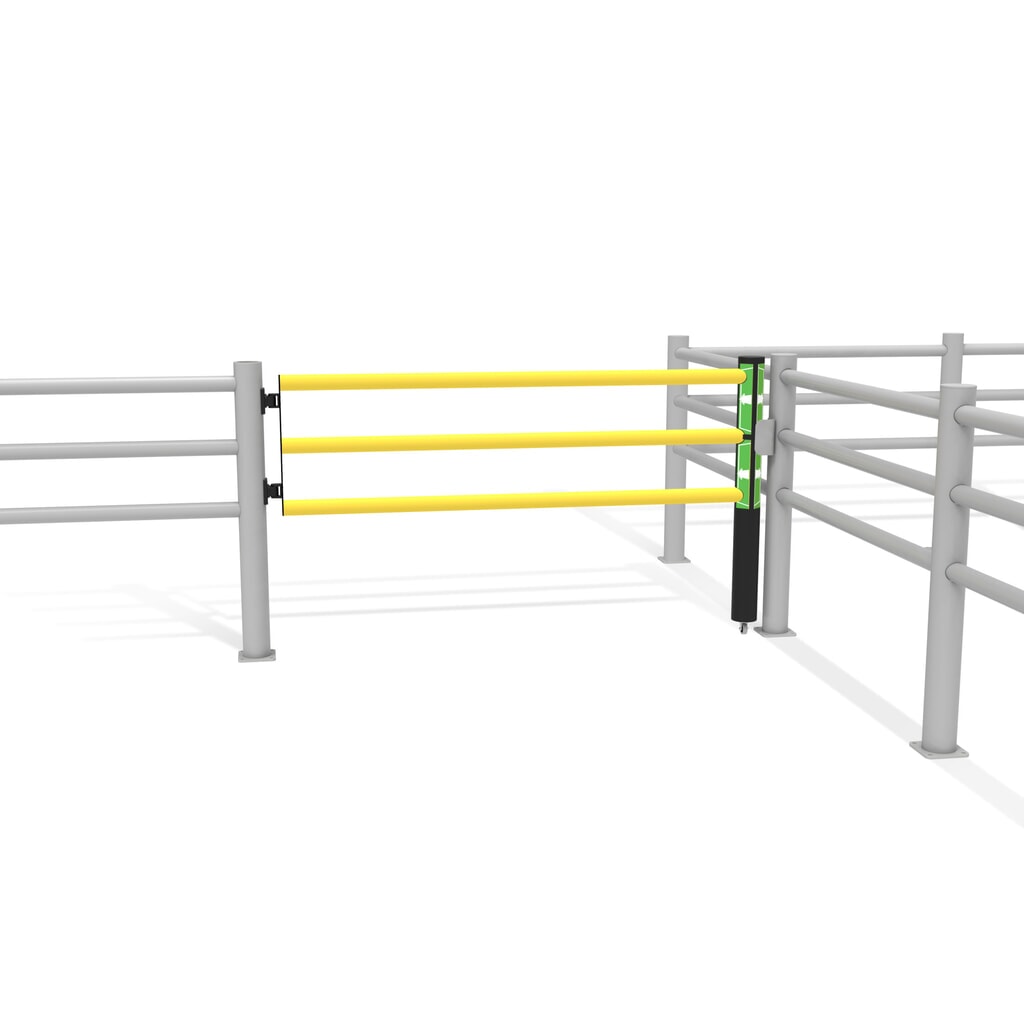 Productafbeelding nr. 11: Klapdeur voor veiligheidshek ‘Delta‘, hxb 1.200 x 2.000 mm, met wiel