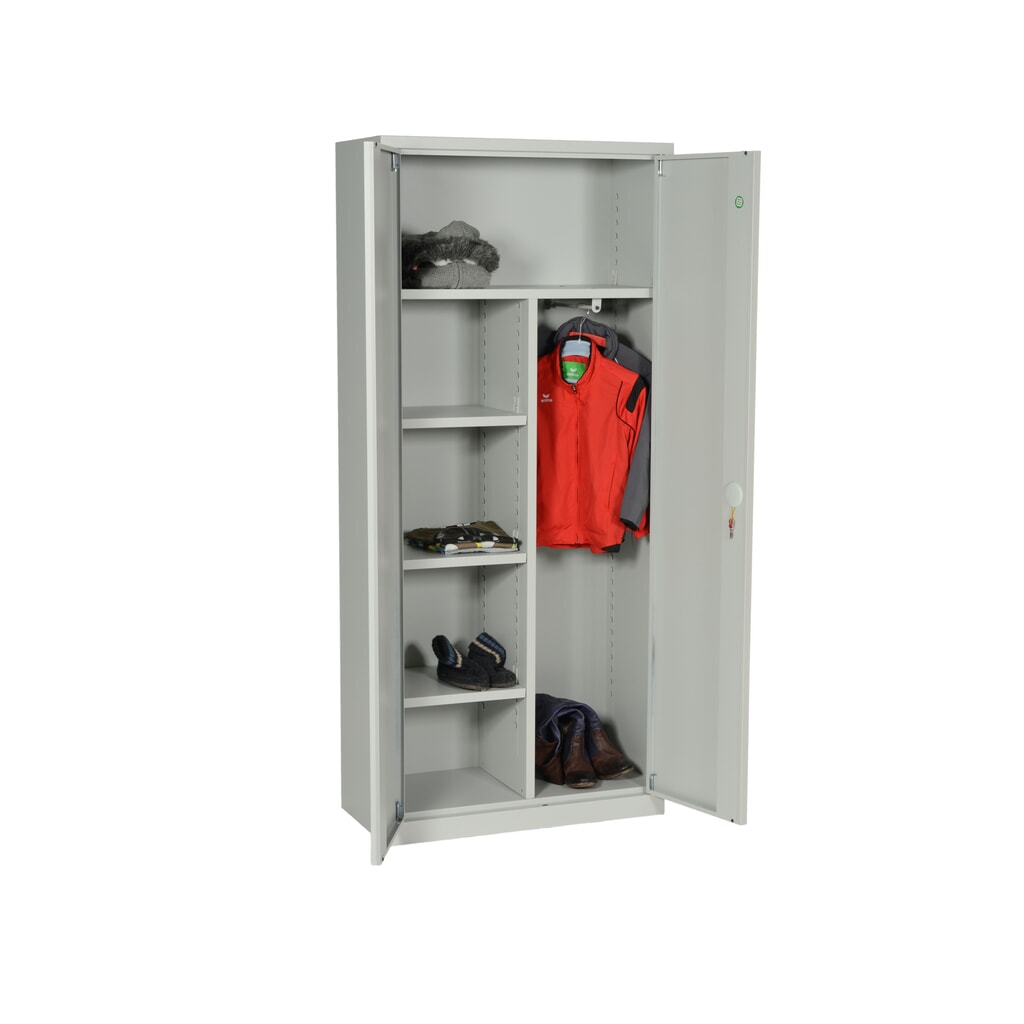 Productafbeelding nr. 3: Bijzetkast CEHA incl. kledingstang, hoedenplank en 3 legborden, 4,5 OH, hxbxd 1.800 x 800 x 380 mm