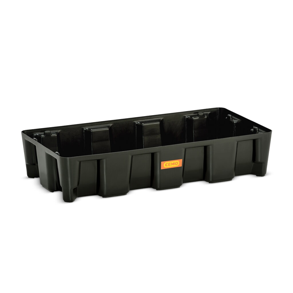 Kleine container-/laboratoriumlekbak CEMO van PE, opvangvolume 35 l Product afbeelding: Kleine container-/laboratoriumlekbak CEMO van PE, opvangvolume 35 l