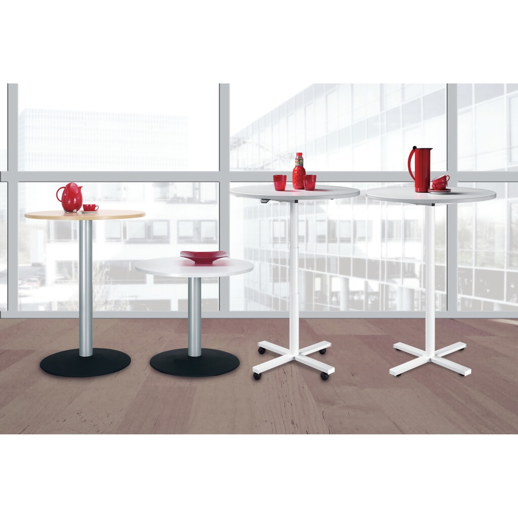 Kolomtafel met schotelvoet, Øxh 900 x 720 mm, notenhout Product afbeelding: Kolomtafel met schotelvoet, Øxh 900 x 720 mm, notenhout