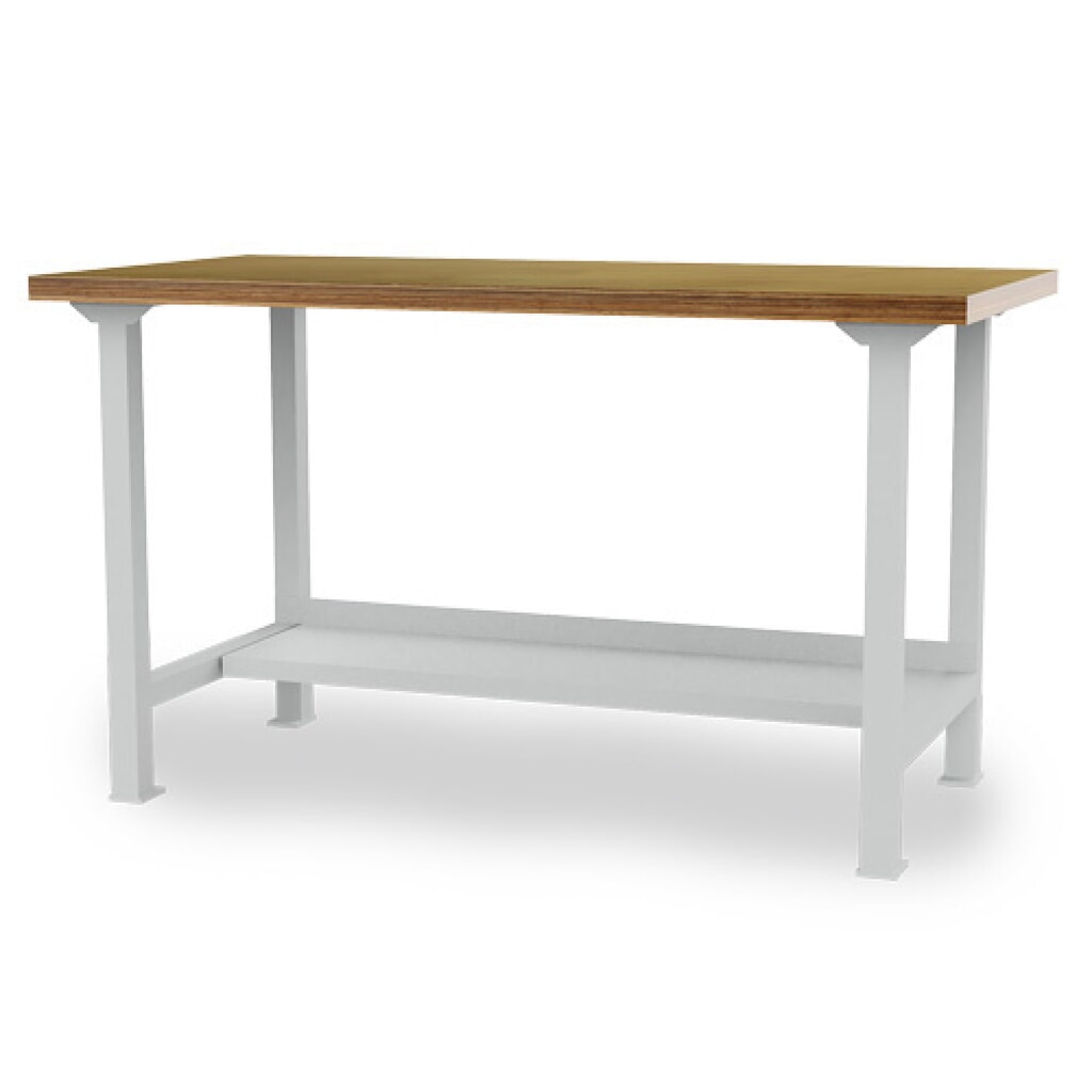 Product afbeelding: Koppelbare werkbank Bedrunka+Hirth, hxbxd 859 x 2.000 x 750 mm, lichtgrijs, 1 legbord