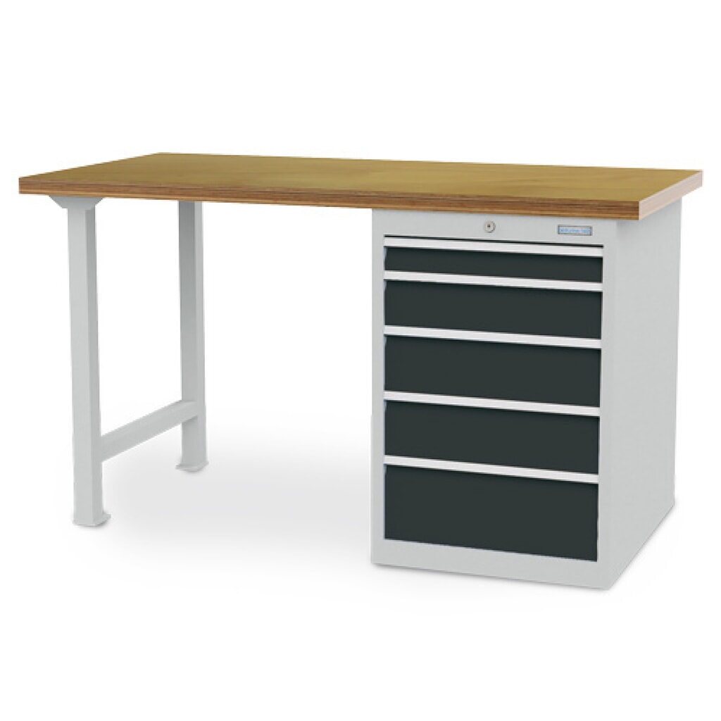 Koppelbare werkbank Bedrunka+Hirth R 18-24, hxbxd 859 x 1.500 x 750 mm, lichtgrijs, antracietgrijs, 5 lades 1x75 + 1x125 + 2x150 + 1x200 mm Product afbeelding: Koppelbare werkbank Bedrunka+Hirth R 18-24, hxbxd 859 x 1.500 x 750 mm, lichtgrijs, antracietgrijs, 5 lades 1x75 + 1x125 + 2x150 + 1x200 mm