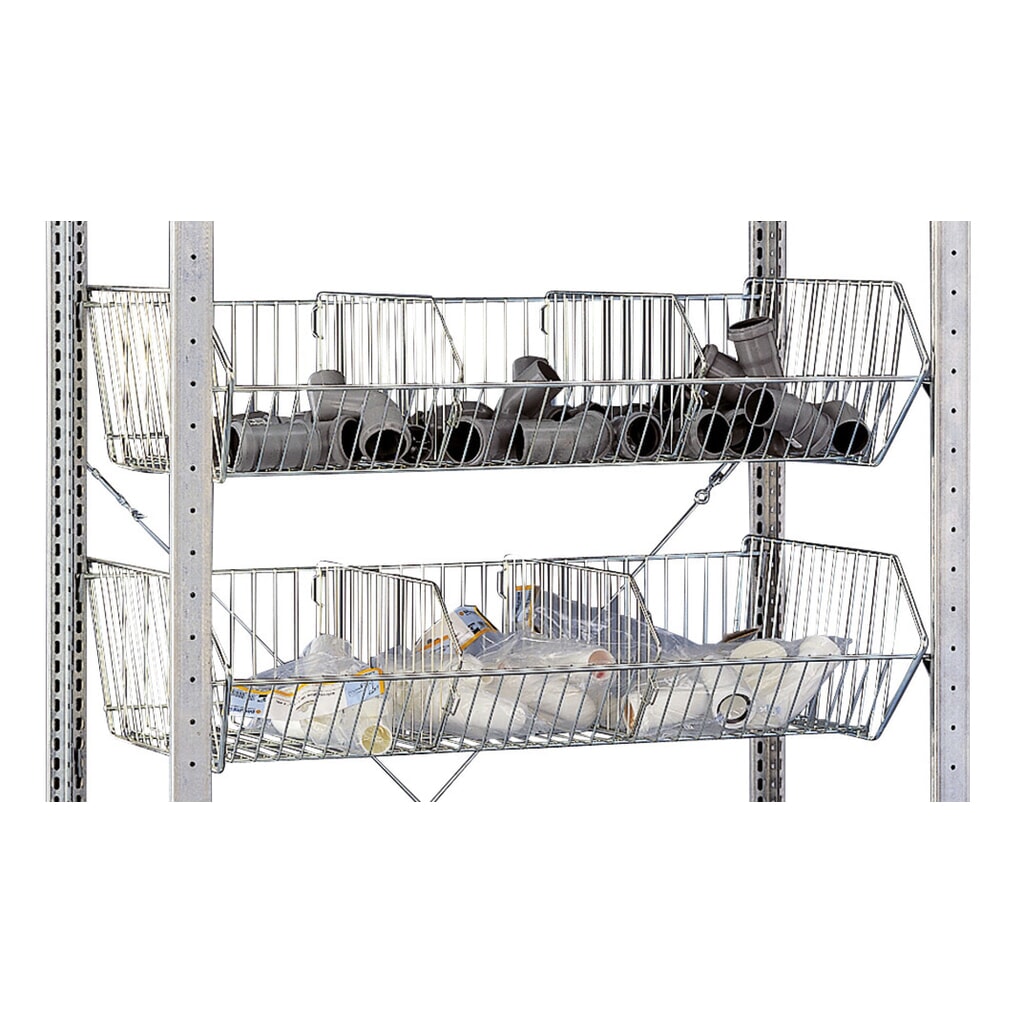 Productafbeelding nr. 2: Korfniveau voor legbordrek SCHULTE met grofmazige korven, bxd 1.000 x 500 mm