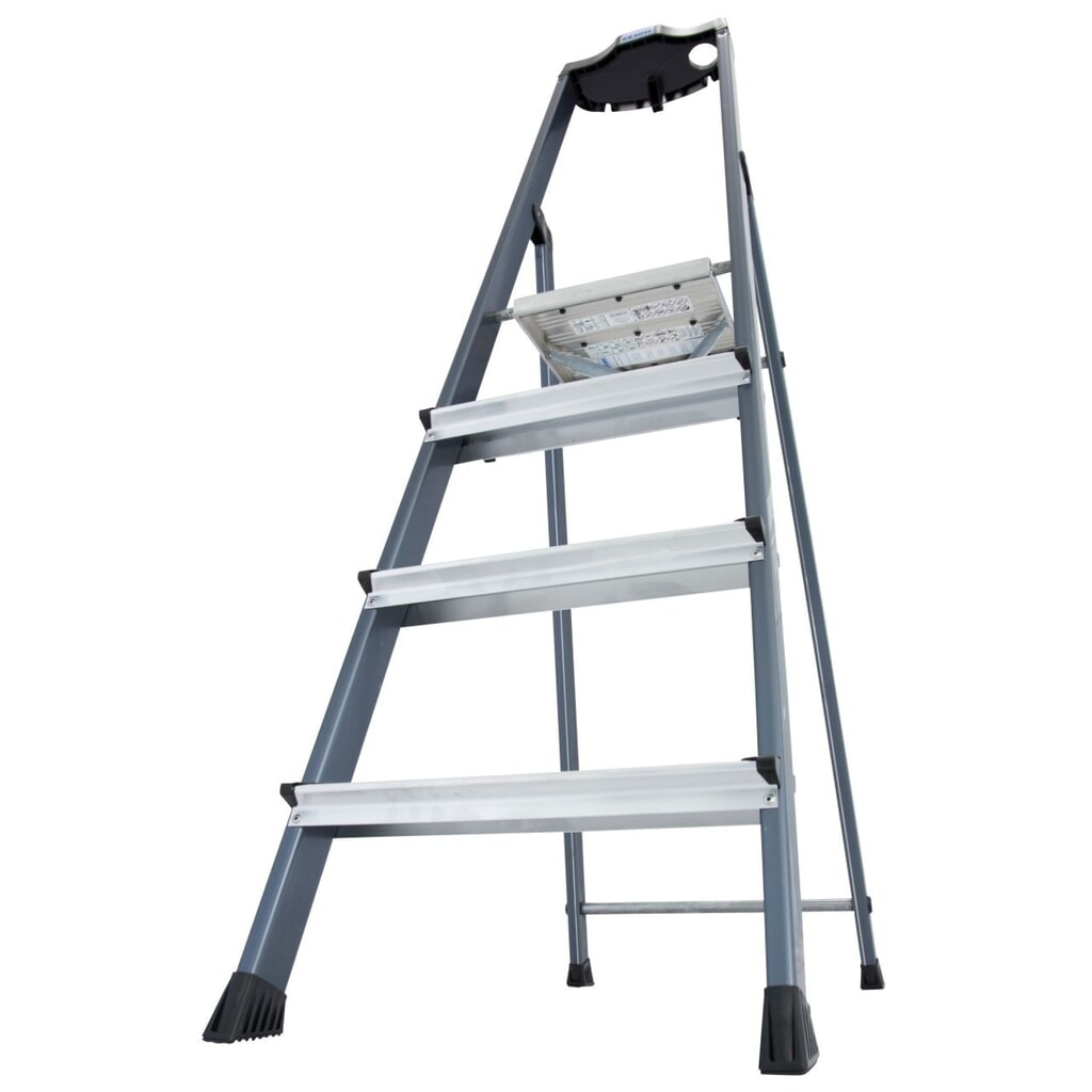 KRAUSE® Securo r 1x4 treden, geanodiseerd Productafbeelding nr. 2: KRAUSE® Securo r 1x4 treden, geanodiseerd