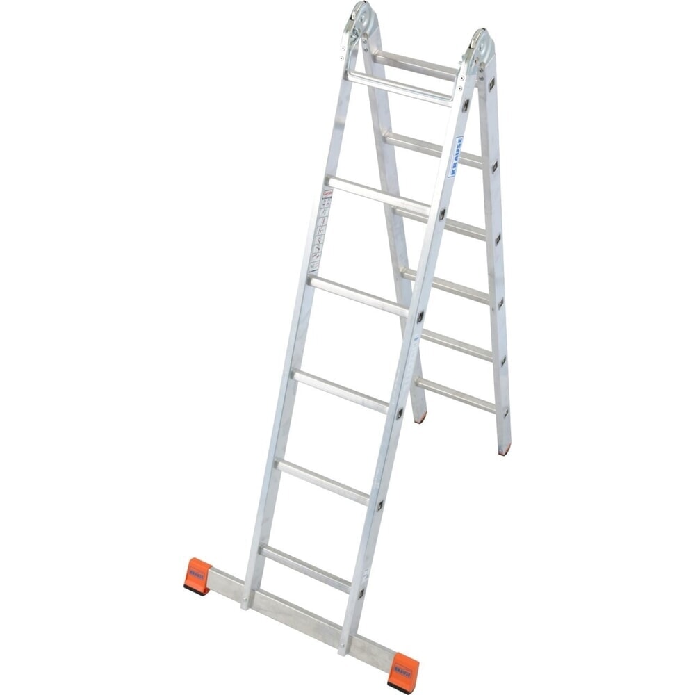 Product afbeelding: KRAUSE® MONTO dubbele ladder met scharnieren TriMatic 2x6 sporten