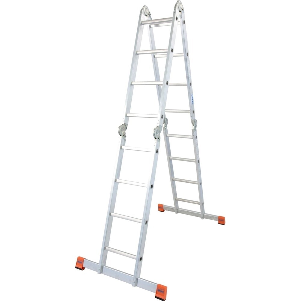 Product afbeelding: KRAUSE® universele ladder met sporten en scharnieren 4x4 sporten