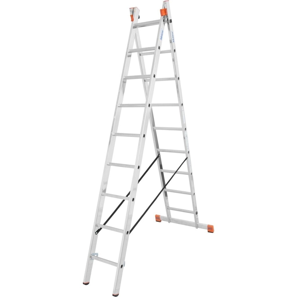 Product afbeelding: KRAUSE® MONTO multifunctionele ladder Dubilo 2x9 sporten