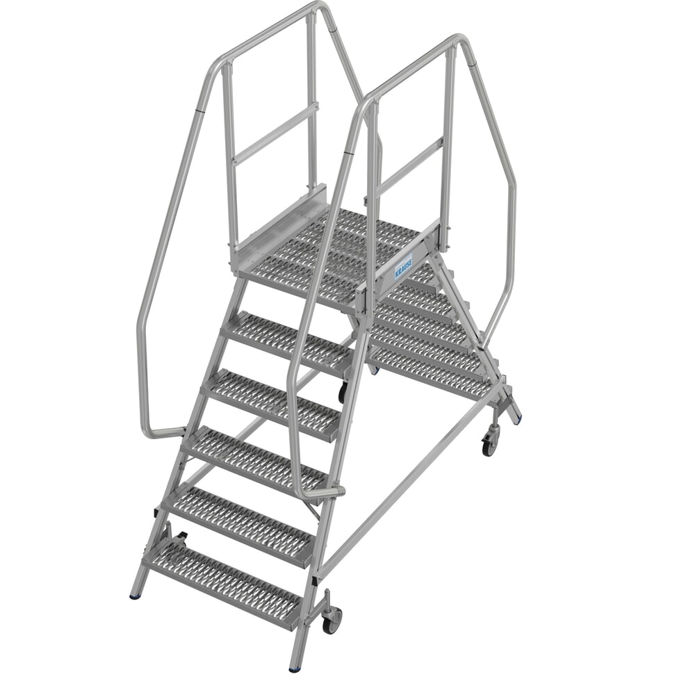 Productafbeelding nr. 15: KRAUSE® STABILO mobiele bordesladder, dubbelzijdig toegankelijk, profielrooster R13, 2 x 6 treden