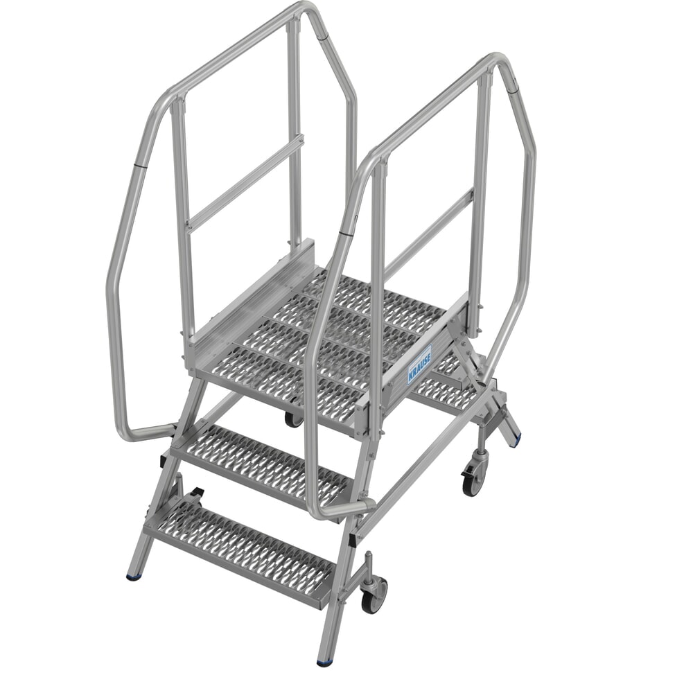 Productafbeelding nr. 15: KRAUSE® STABILO mobiele bordesladder, dubbelzijdig toegankelijk, profielrooster R13, 2 x 3 treden