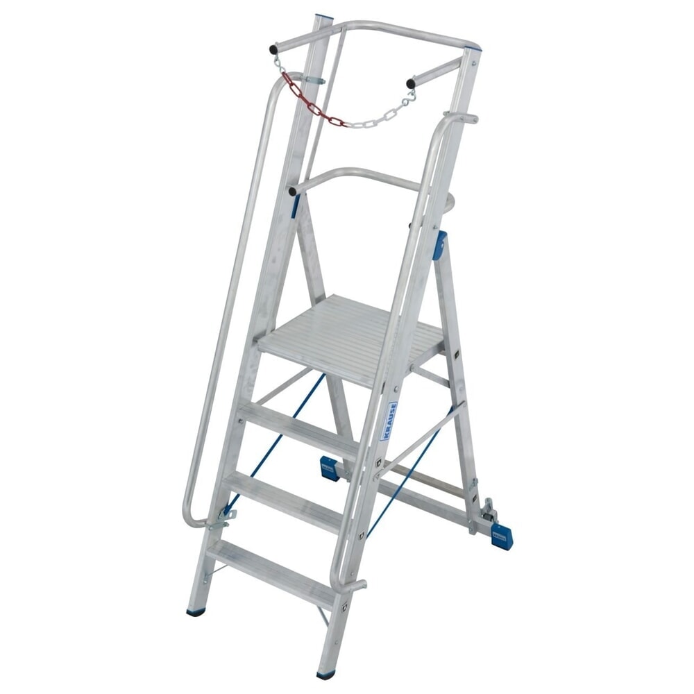 Product afbeelding: KRAUSE® STABILO r groot platform en veiligheidsketting 1x4 treden