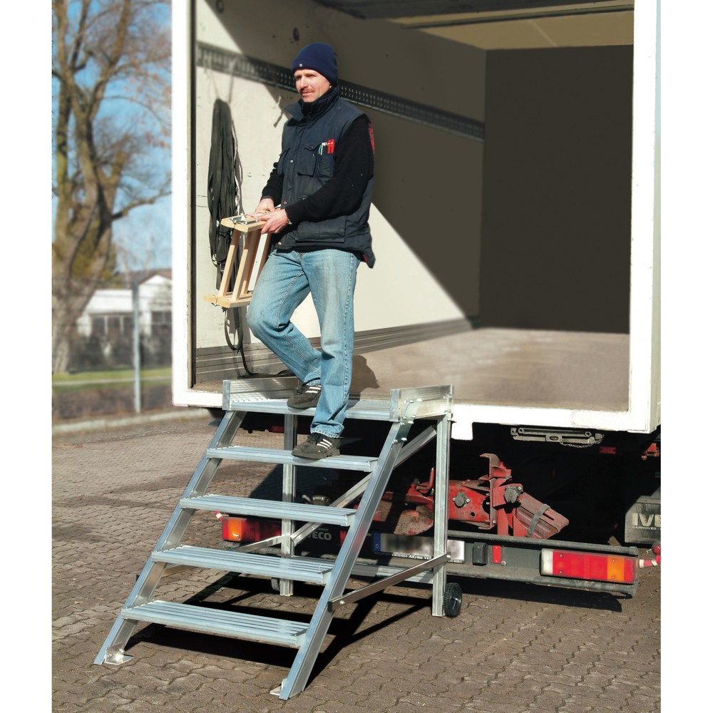 Product afbeelding: KRAUSE® STABILO bordestrap, verrijdbaar, tredebreedte 600 mm, stahoogte 0,40 m