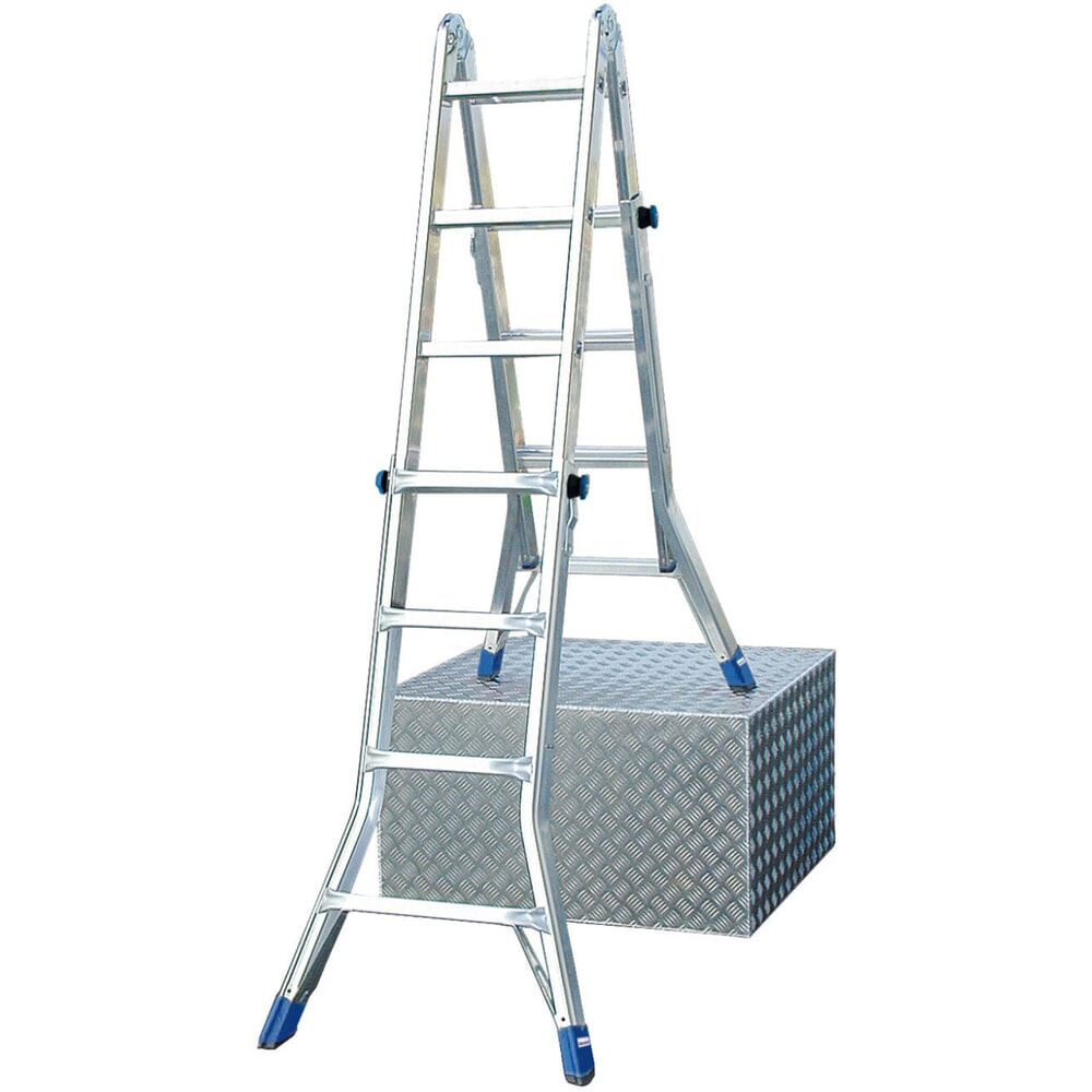 Product afbeelding: KRAUSE® STABILO scharnierende telescopische ladder 4x4 sporten