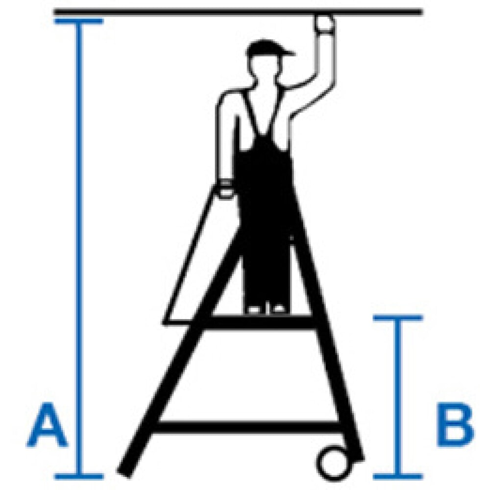 Productafbeelding nr. 12: KRAUSE® STABILO telescopische bordesladder met groot staplatform SkyMatic 3-5 sporten