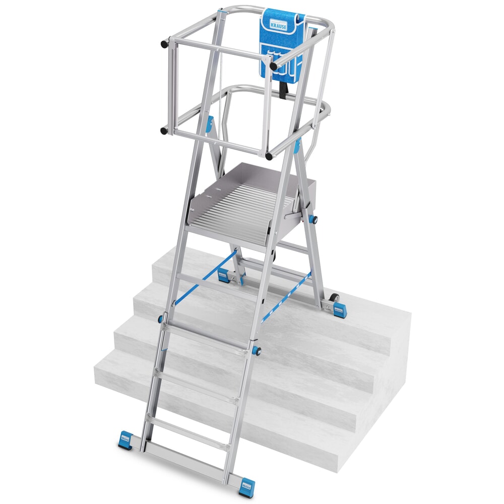 Productafbeelding nr. 9: KRAUSE® STABILO telescopische bordesladder met groot staplatform SkyMatic 3-5 sporten