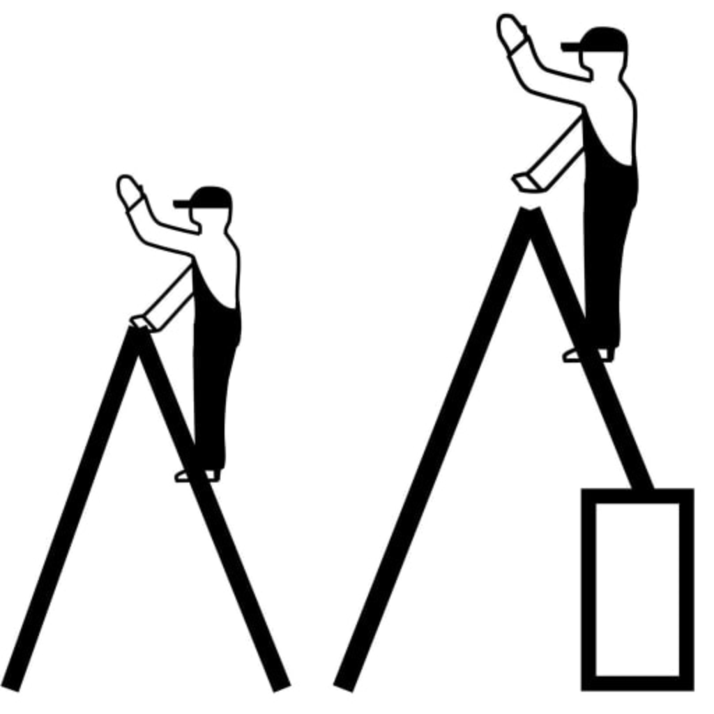 Productafbeelding nr. 12: KRAUSE® STABILO telescopische ladder met treden, dubbelzijdig toegankelijk, 2 x 7 treden