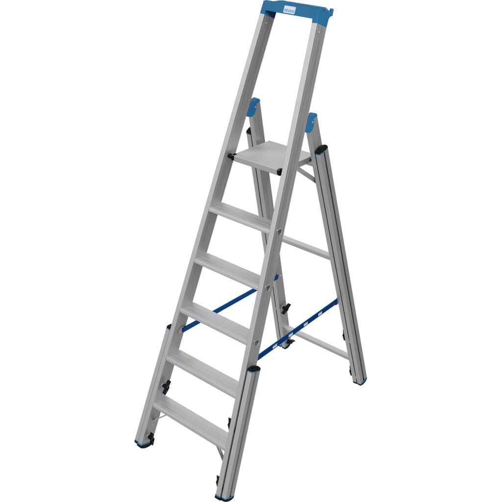 Productafbeelding nr. 3: KRAUSE® STABILO telescopische ladder met treden, eenzijdig toegankelijk, 6 treden