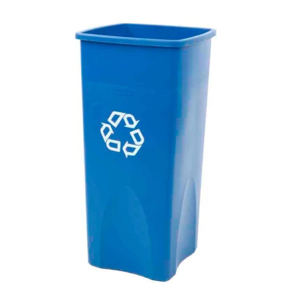 Kringloopafvalbak Rubbermaid®, 87 liter, blauw Product afbeelding: Kringloopafvalbak Rubbermaid®, 87 liter, blauw