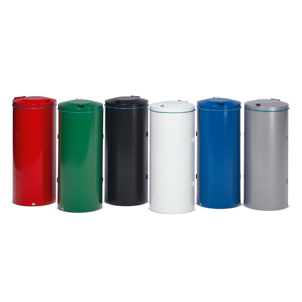 Product afbeelding: Kringloopafvalbak VAR®, 120 liter, dubbele draaideur, antraciet