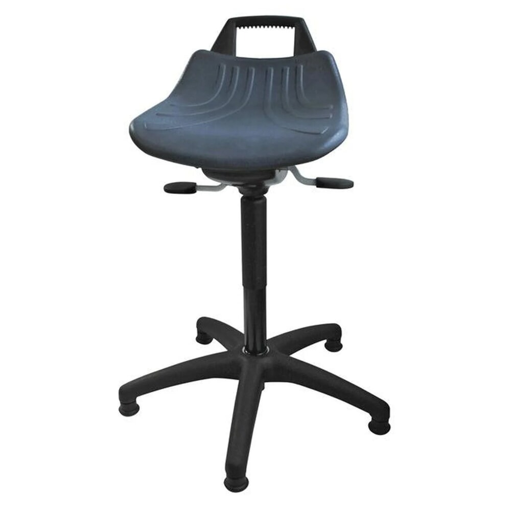 Product afbeelding: HEMMDAL Kruk Premium, PU-zitting, zithoogte 500-700 mm, vloerglijders