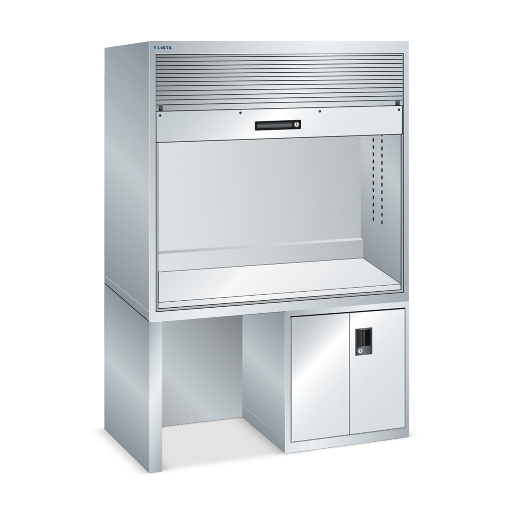 Kwaliteitsstation LISTA 2x36x36E, (bxdxh) 1434x725x1900 mm, zonder stekkerlijst, lichtgrijs Product afbeelding: Kwaliteitsstation LISTA 2x36x36E, (bxdxh) 1434x725x1900 mm, zonder stekkerlijst, lichtgrijs