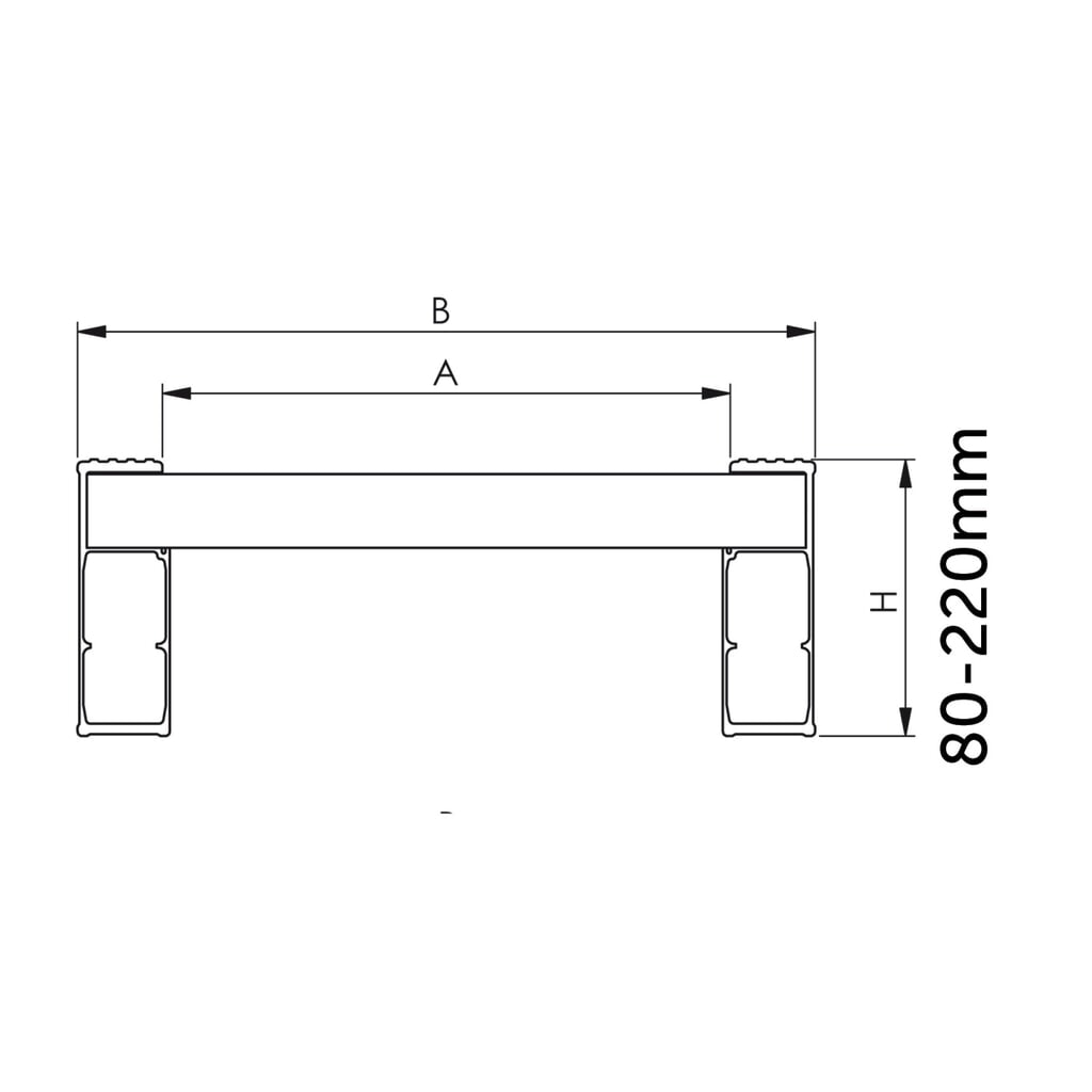 Laadrails met roeden, zonder rand, cap. 1.660 kg/paar, lengte 2.340 mm Productafbeelding nr. 7: Laadrails met roeden, zonder rand, cap. 1.660 kg/paar, lengte 2.340 mm