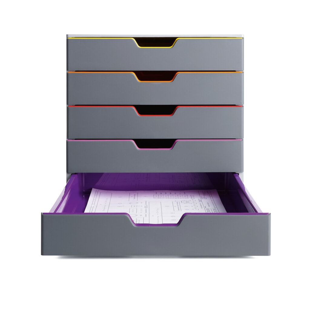 Ladebox DURABLE Varicolor, 5 laden Product afbeelding: Ladebox DURABLE Varicolor, 5 laden