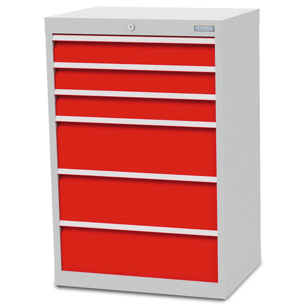 Ladekast Bedrunka+Hirth R 24-16, hxbxd 1.019 x 680 x 500 mm, lichtgrijs, lichtblauw, 6 lades Product afbeelding: Ladekast Bedrunka+Hirth R 24-16, hxbxd 1.019 x 680 x 500 mm, lichtgrijs, lichtblauw, 6 lades