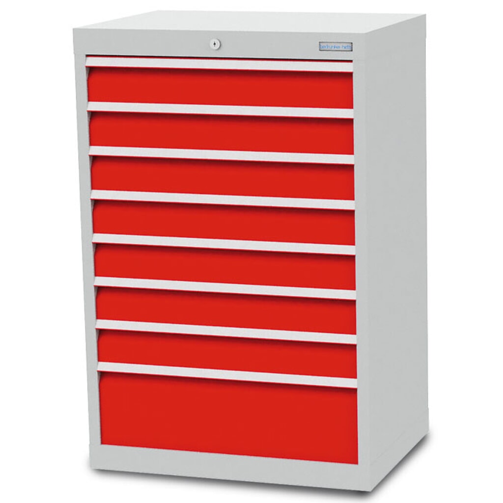 Ladekast Bedrunka+Hirth R 24-16, hxbxd 1.019 x 680 x 500 mm, lichtgrijs, lichtblauw, 8 lades Product afbeelding: Ladekast Bedrunka+Hirth R 24-16, hxbxd 1.019 x 680 x 500 mm, lichtgrijs, lichtblauw, 8 lades