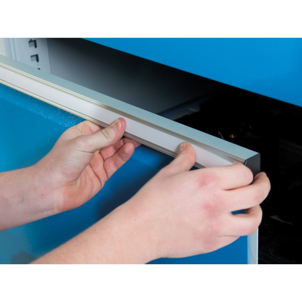 Productafbeelding nr. 4: Ladekast Bedrunka+Hirth R 24-24, hxbxd 819 x 705 x 736 mm, lichtgrijs, lichtblauw, 4 lades 2x150 + 2x200 mm