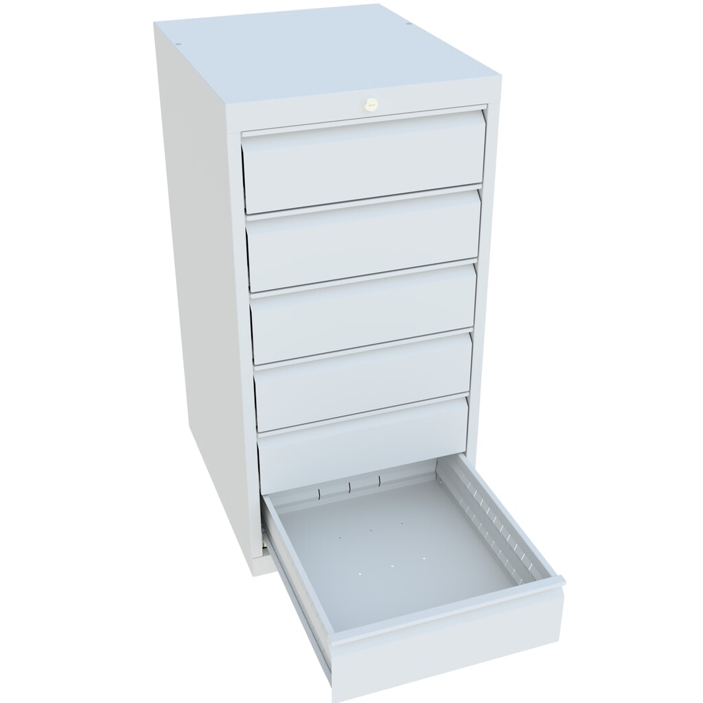 Ladekast PAVOY, hoogte 1.000 mm, laden 6x150 mm, breedte 500 mm, lichtgrijs, lichtgrijs Productafbeelding nr. 3: Ladekast PAVOY, hoogte 1.000 mm, laden 6x150 mm, breedte 500 mm, lichtgrijs, lichtgrijs