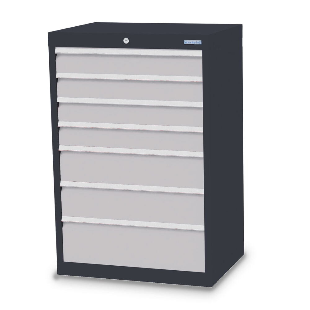 Product afbeelding: Ladekast Profi, laden 4x100 + 2x150 + 1x200 mm, breedte 680 mm, antracietgrijs, lichtgrijs