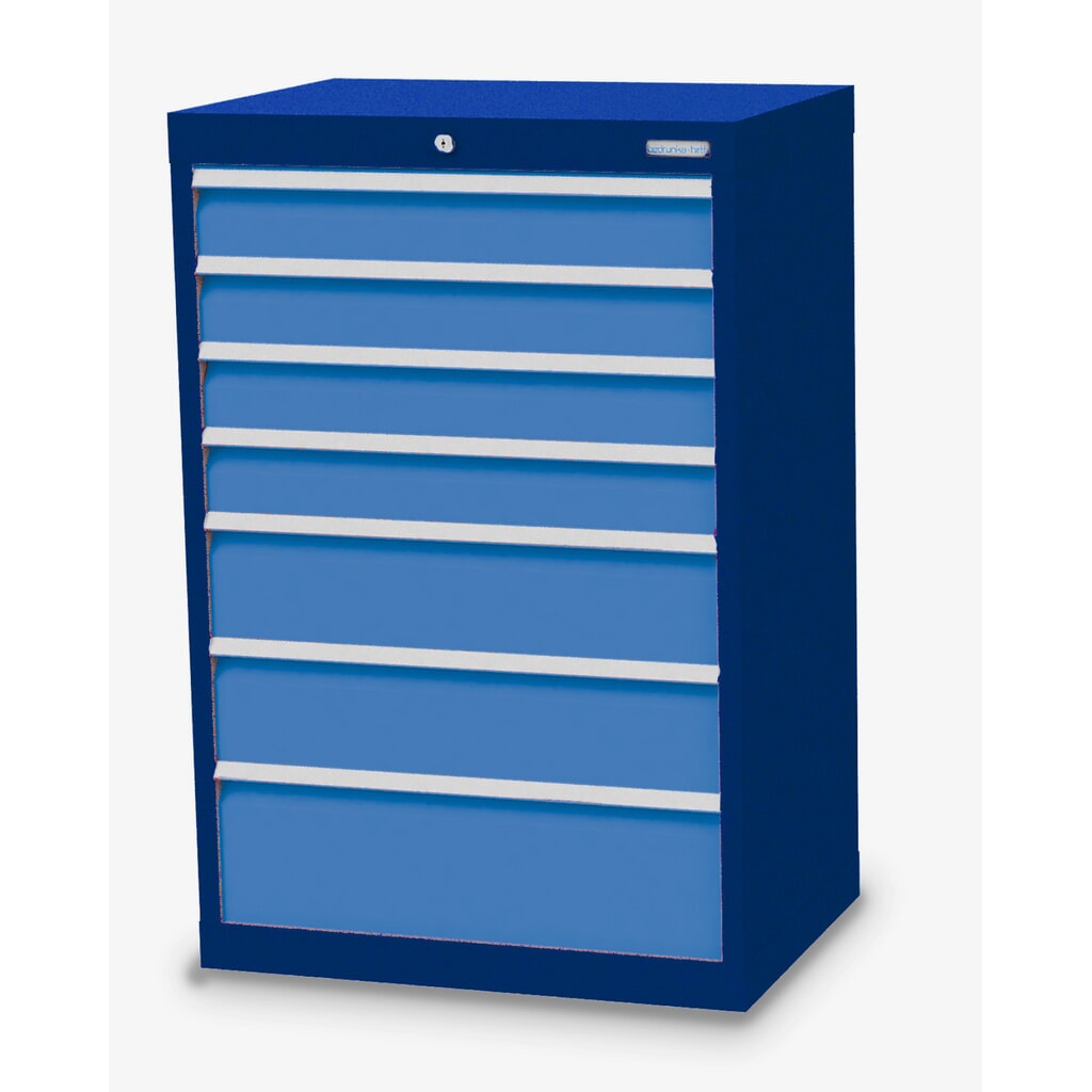 Product afbeelding: Ladekast Profi, laden 4x100 + 2x150 + 1x200 mm, breedte 680 mm, gentiaanblauw, lichtblauw