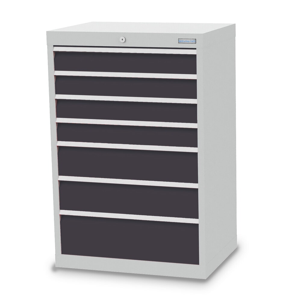 Product afbeelding: Ladekast Profi, laden 4x100 + 2x150 + 1x200 mm, breedte 680 mm, lichtgrijs, antracietgrijs