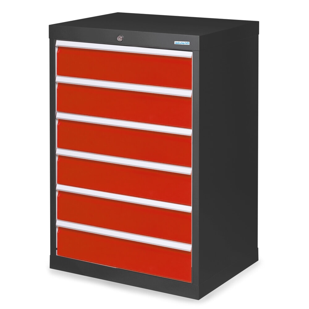 Product afbeelding: Ladekast Profi, laden 6x 150 mm, breedte 680 mm, antracietgrijs, verkeersrood