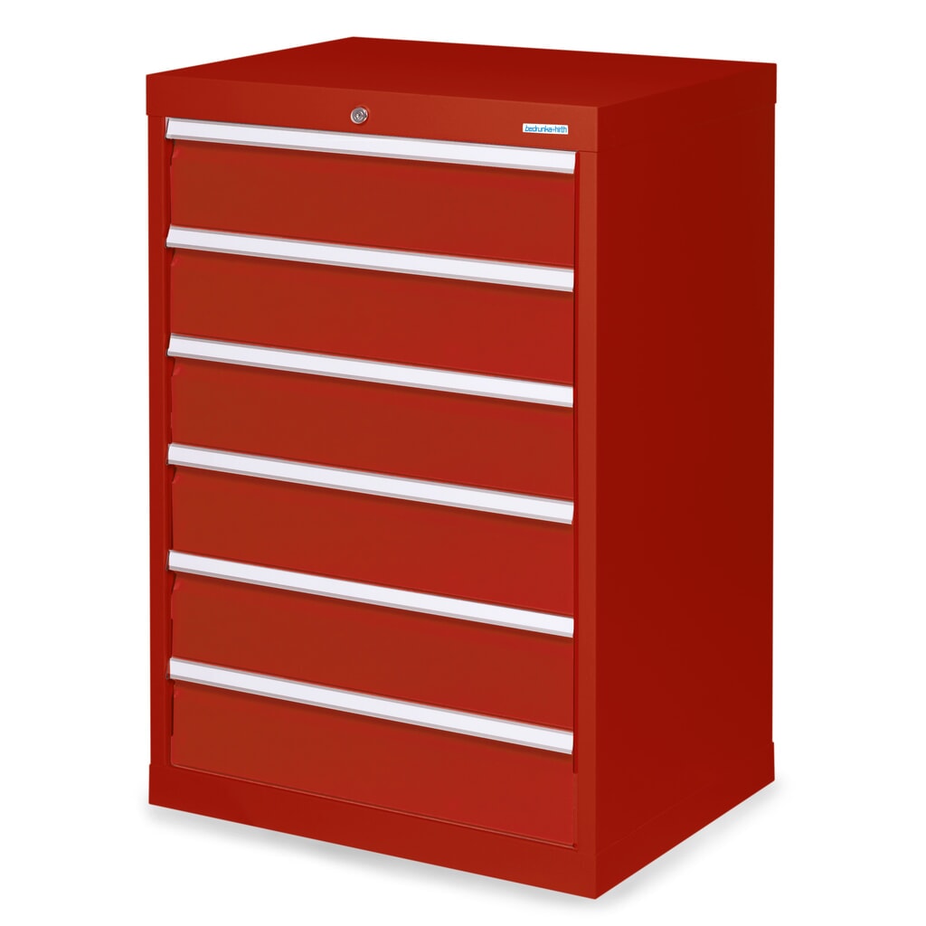 Ladekast Profi, laden 6x 150 mm, breedte 680 mm, robijnrood, robijnrood Product afbeelding: Ladekast Profi, laden 6x 150 mm, breedte 680 mm, robijnrood, robijnrood