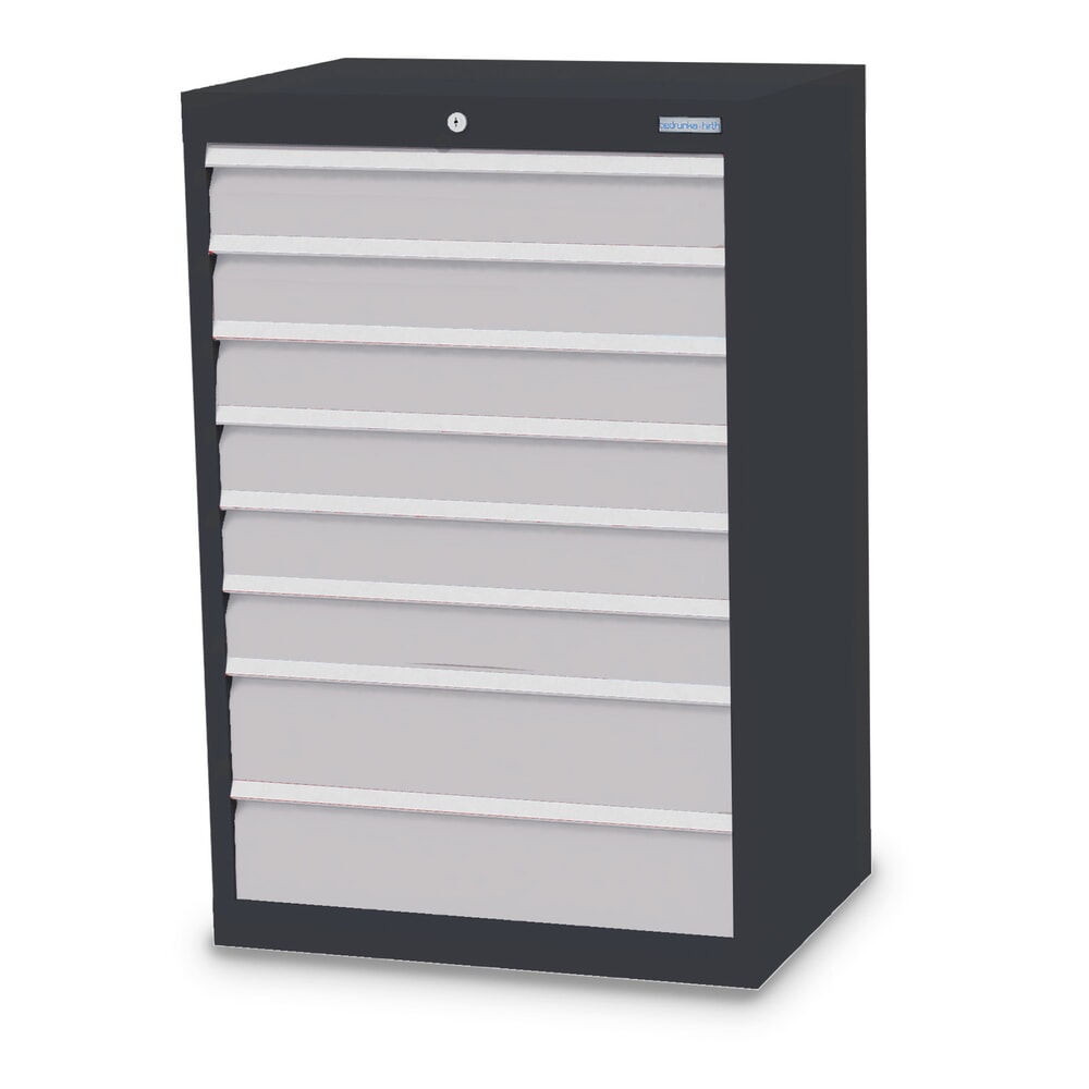Product afbeelding: Ladekast Profi, laden 6x100 + 2x150 mm, breedte 680 mm, antracietgrijs, lichtgrijs