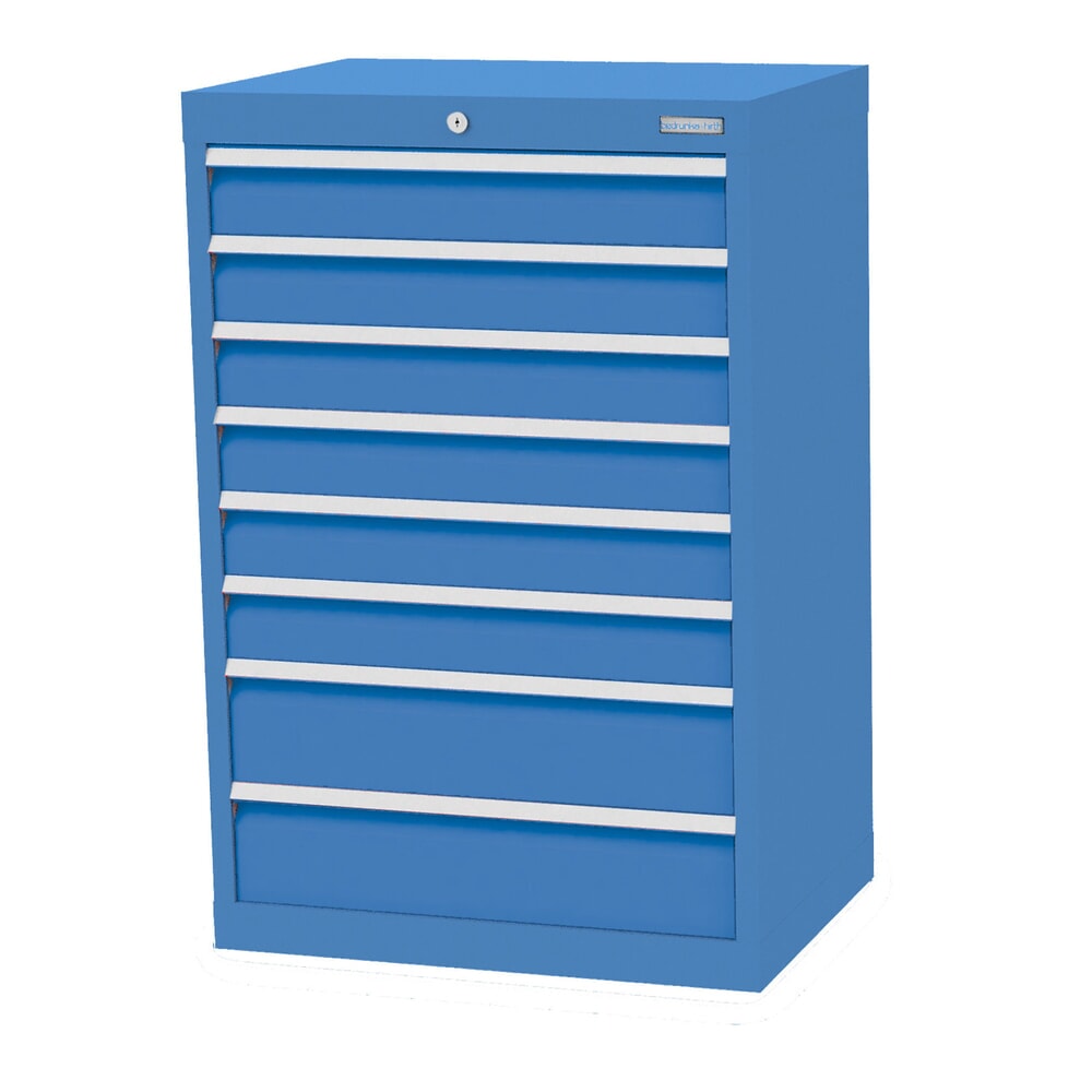 Product afbeelding: Ladekast Profi, laden 6x100 + 2x150 mm, breedte 680 mm, lichtblauw, lichtblauw