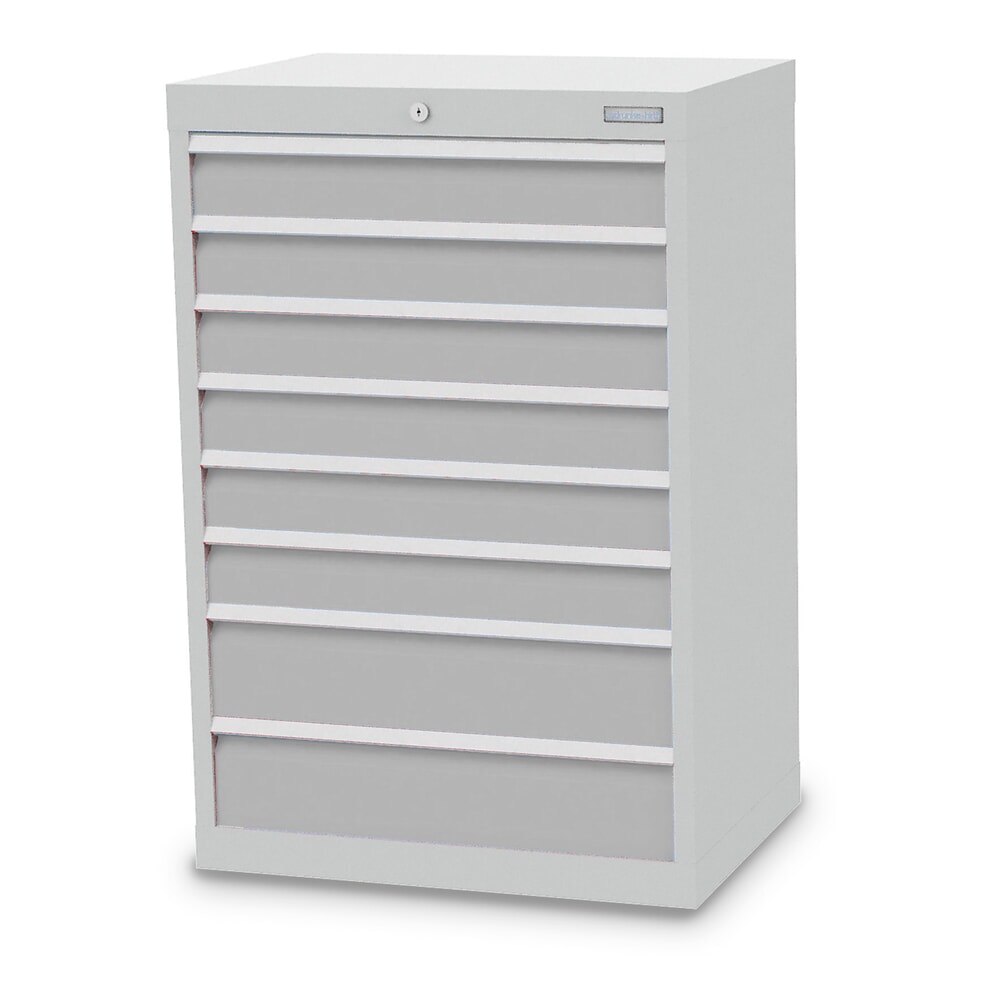Product afbeelding: Ladekast Profi, laden 6x100 + 2x150 mm, breedte 680 mm, lichtgrijs, lichtgrijs