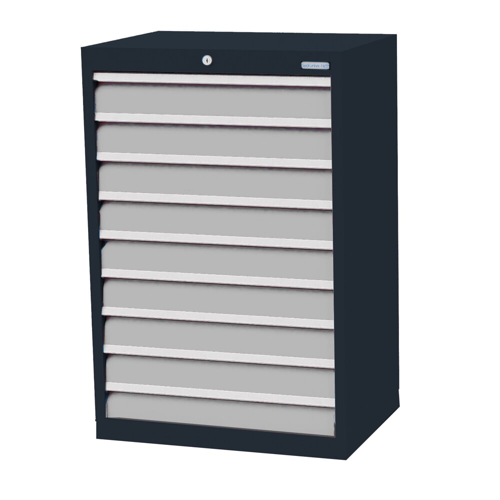 Product afbeelding: Ladekast Profi, laden 9x100 mm, breedte 680 mm, antracietgrijs, lichtgrijs