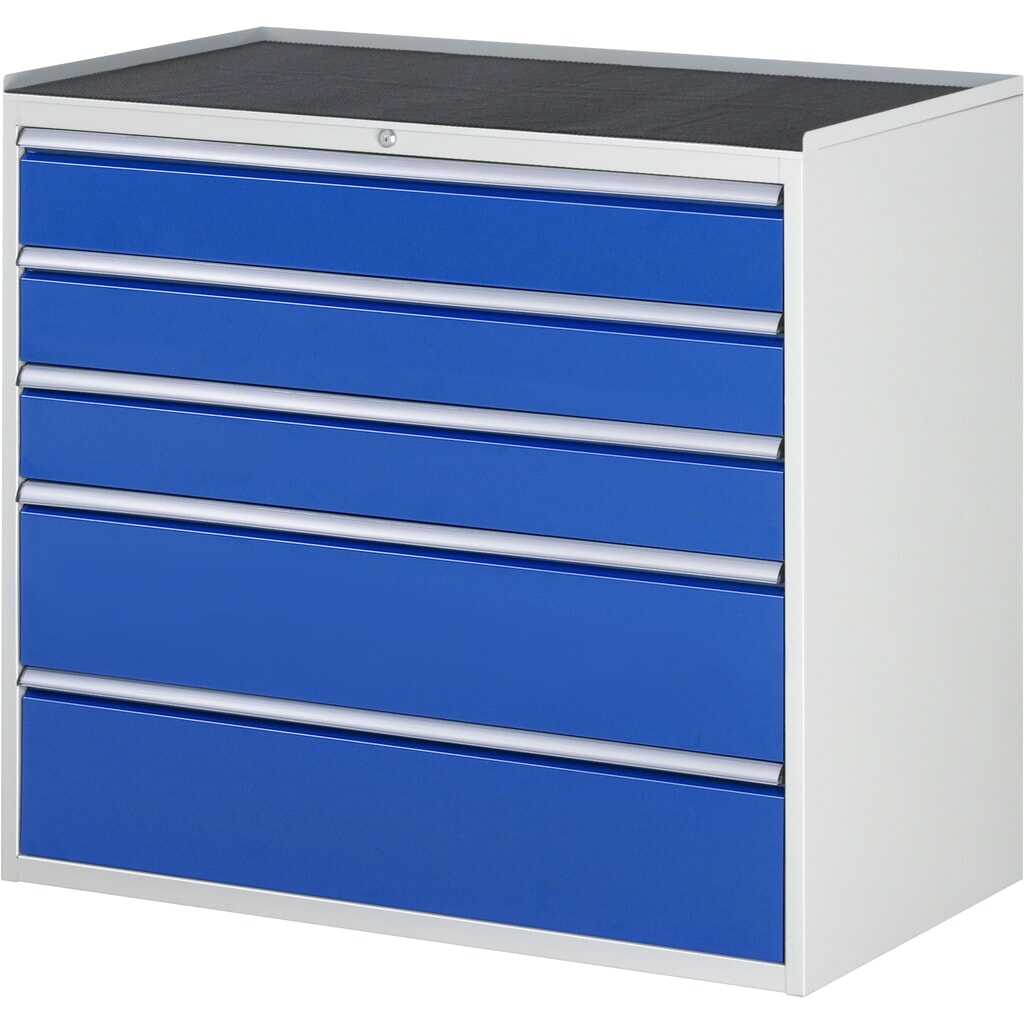 RAU ladekast serie 7000, h x b x d 1.035 x 1.145 x 650 mm, met 5 lades maat XXL, metalen blad Product afbeelding: RAU ladekast serie 7000, h x b x d 1.035 x 1.145 x 650 mm, met 5 lades maat XXL, metalen blad