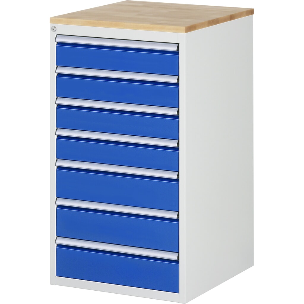 RAU ladekast serie 7000, h x b x d 1.035 x 580 x 650 mm, met 7 lades maat L, beuken blad Productafbeelding nr. 1: RAU ladekast serie 7000, h x b x d 1.035 x 580 x 650 mm, met 7 lades maat L, beuken blad