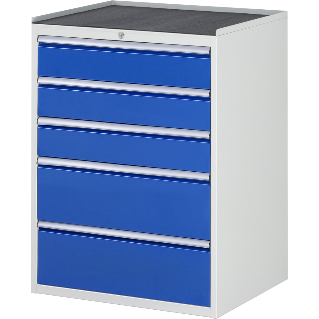 RAU ladekast serie 7000, h x b x d 1.035 x 770 x 650 mm, met 5 lades maat XL, metalen blad Product afbeelding: RAU ladekast serie 7000, h x b x d 1.035 x 770 x 650 mm, met 5 lades maat XL, metalen blad
