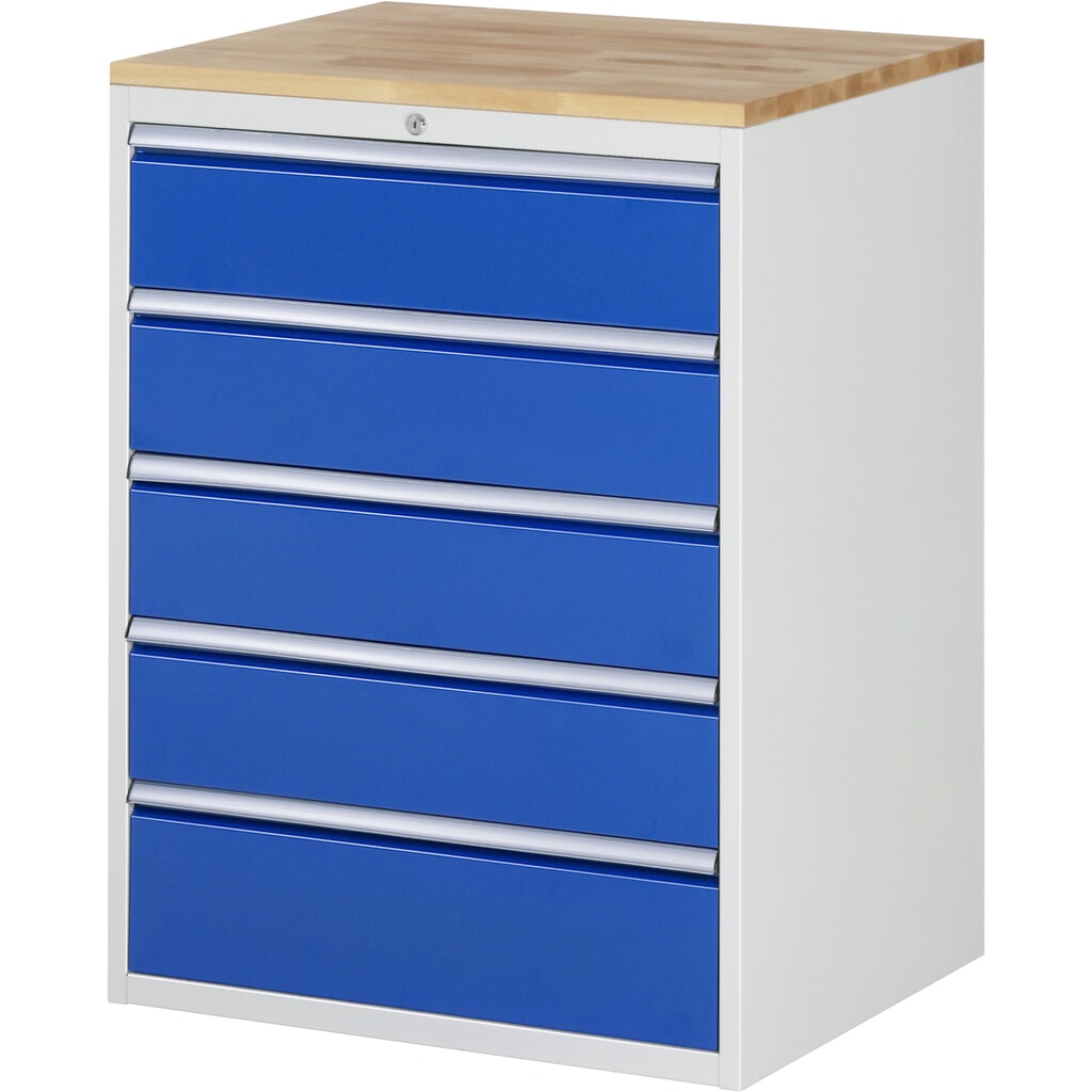 RAU ladekast serie 7000, h x b x d 1.035 x 770 x 650 mm, met 5 lades maat XL, beuken blad Product afbeelding: RAU ladekast serie 7000, h x b x d 1.035 x 770 x 650 mm, met 5 lades maat XL, beuken blad