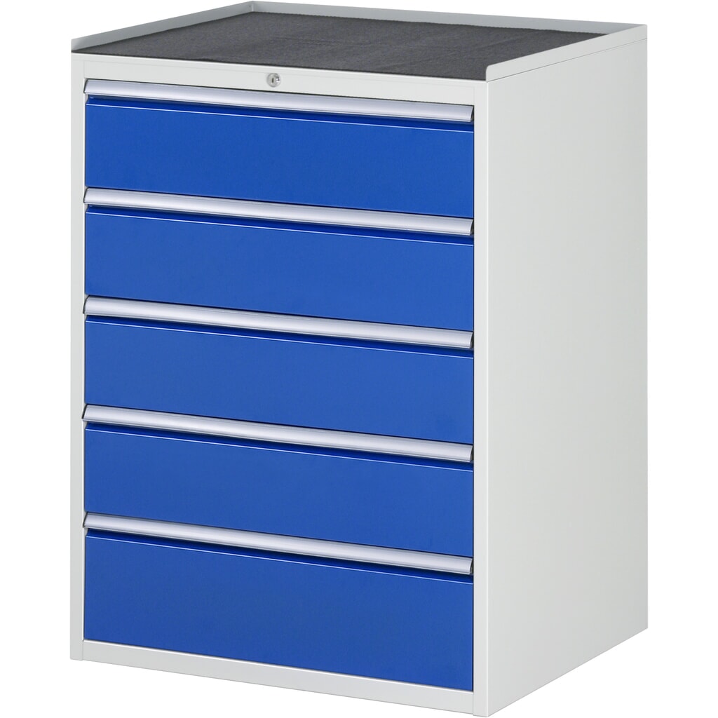 RAU ladekast serie 7000, h x b x d 1.035 x 770 x 650 mm, met 5 lades maat XL, metalen blad Product afbeelding: RAU ladekast serie 7000, h x b x d 1.035 x 770 x 650 mm, met 5 lades maat XL, metalen blad