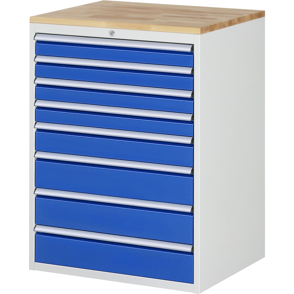 RAU ladekast serie 7000, h x b x d 1.035 x 770 x 650 mm, met 8 lades maat XL, beuken blad Product afbeelding: RAU ladekast serie 7000, h x b x d 1.035 x 770 x 650 mm, met 8 lades maat XL, beuken blad