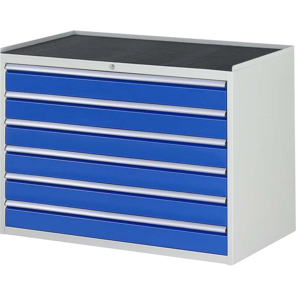 Product afbeelding: RAU ladekast serie 7000, h x b x d 825 x 1.145 x 650 mm, met 6 lades maat XXL, metalen blad