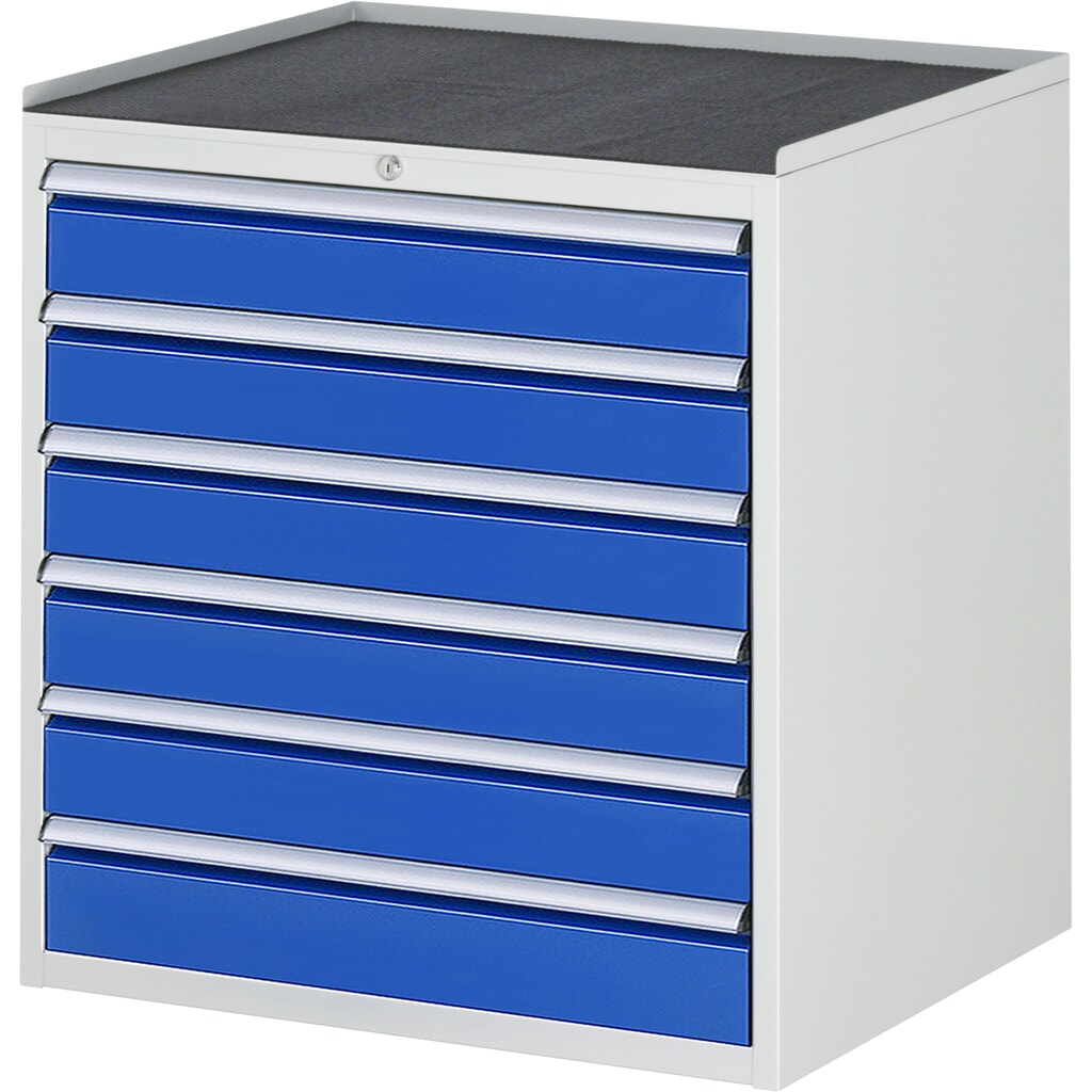 RAU ladekast serie 7000, h x b x d 825 x 770 x 650 mm, met 6 lades maat XL, metalen blad Product afbeelding: RAU ladekast serie 7000, h x b x d 825 x 770 x 650 mm, met 6 lades maat XL, metalen blad