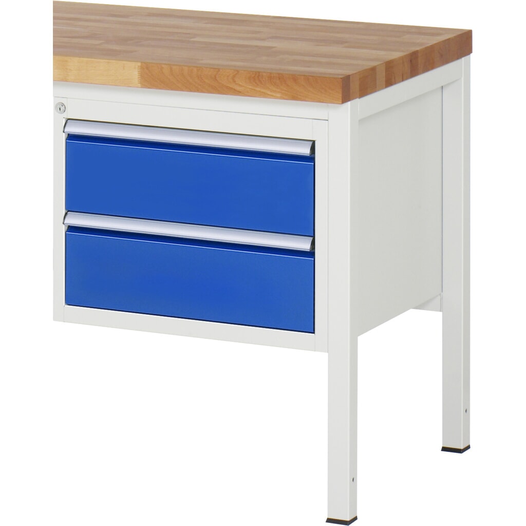 Ladekast RAU serie 7000, onderbouwkast, hxbxd 440 x 580 x 650 mm, 2 lades 2 x 180 mm Product afbeelding: Ladekast RAU serie 7000, onderbouwkast, hxbxd 440 x 580 x 650 mm, 2 lades 2 x 180 mm